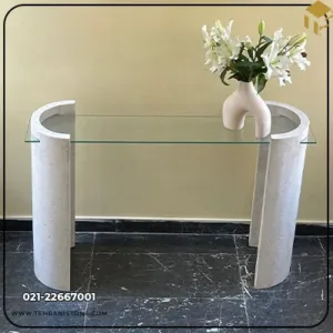 Travertine Stone Console Table