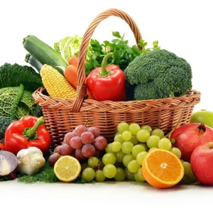 fresh fruits and vegetables
