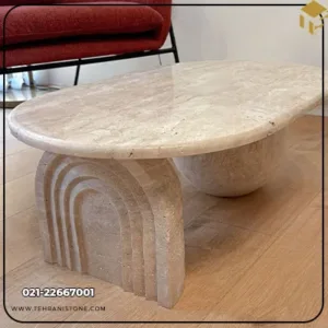 Travertine Stone Coffee Table, Code 1208