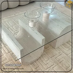 Travertine Stone Coffee Table – Code 96