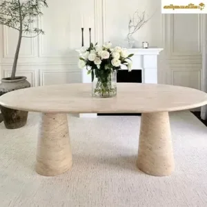 Travertine Stone Coffee Table – Code 1210