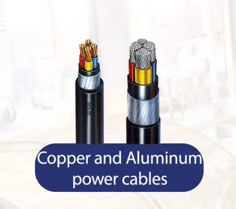 copper and aluminum power cables